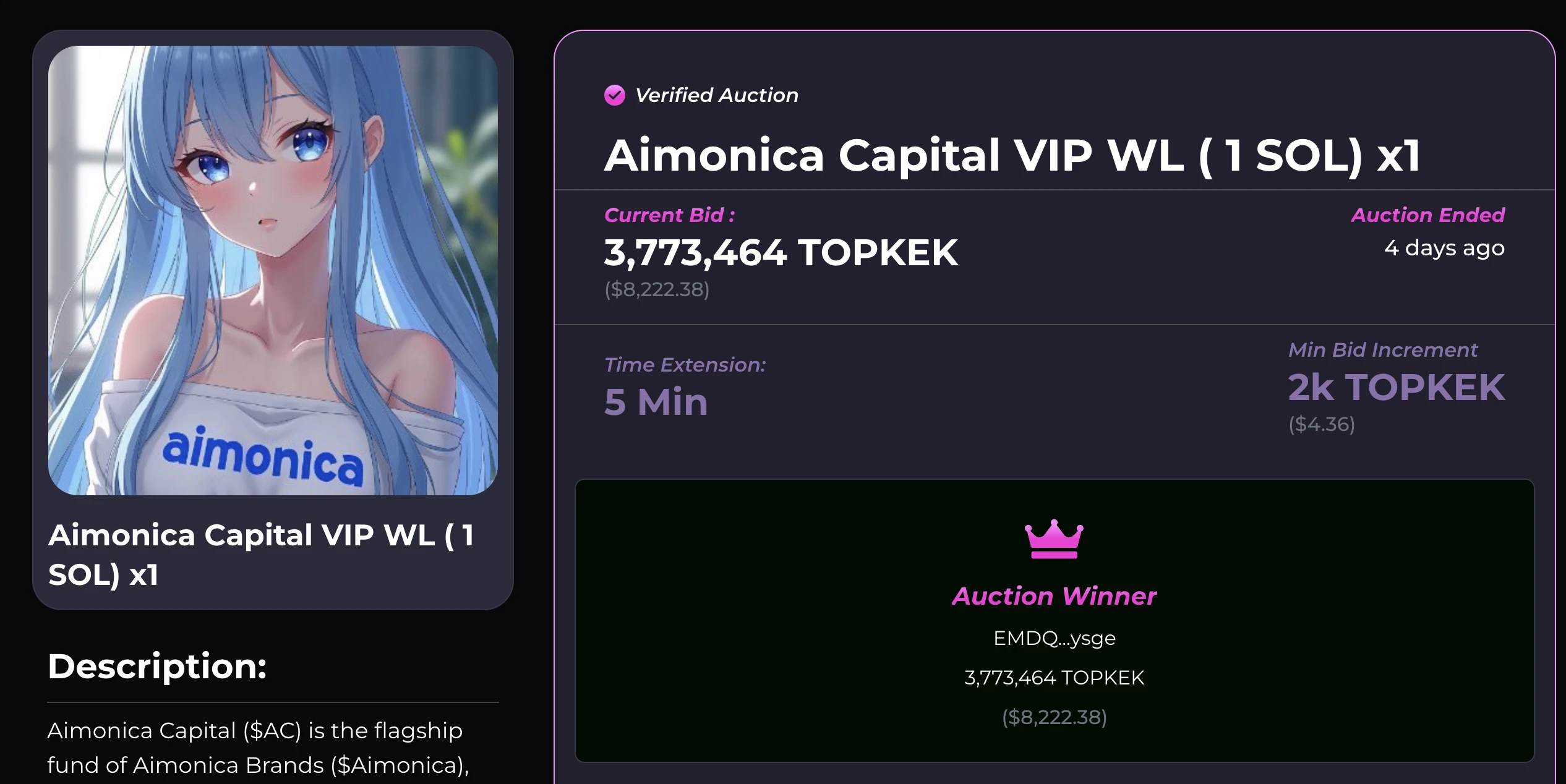 1 SOL白单份额成交价超8000美元,AC今晚开盘能“无脑冲”吗?